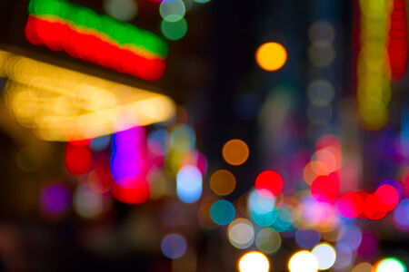 Night lights of the New York cityの写真素材