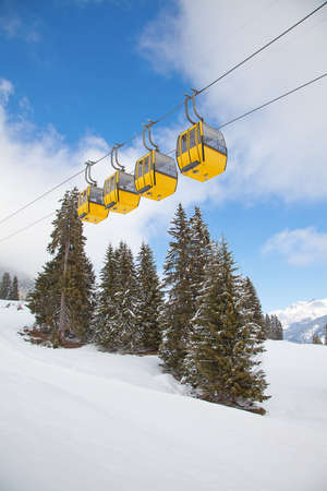 Winter in the swiss alps, Switzerland