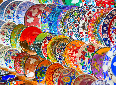 Traditional Turkish ceramics on the Grand Bazaar