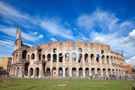 Ruins of the colloseum in Rome, Italyのeditorial素材