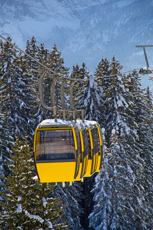 Winter in the swiss alps, Switzerland