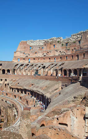 Ruins of the colloseum in Rome, Italy