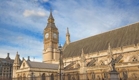 Famous Big Ben clock tower in London, UK.の写真素材