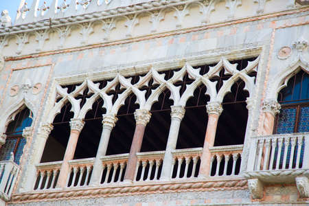Streets of the ancient city Venice, Italyの写真素材