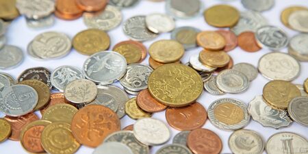 Collection of the old circulated coins