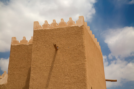 Streets of the old city Diriyah near Ar Riyadh, Kingdom of Saudi Arabiaの写真素材