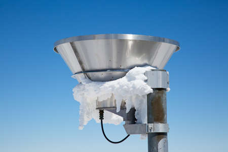 Weather station on the top of the mount Santis, Switzerlandの写真素材