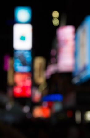 Night lights of the New York cityの写真素材