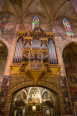Main cathedral of the Palma de Mallorca city in Spainのeditorial素材