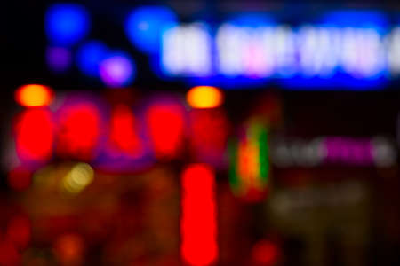 Night lights of the Hong Kong cityの写真素材