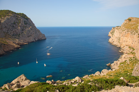 Famous "Cap de Formentor" (Formentor cape) on spanish island Mallorcaのeditorial素材
