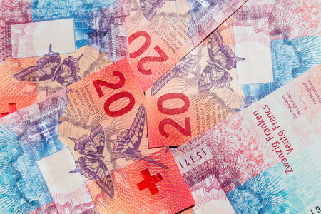 Collection of the new swiss banknotes (issued in 2017)