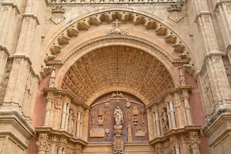 Main cathedral of the Palma de Mallorca city in Spainの写真素材