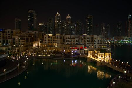 DUBAI, UAE - APRIL 27: Downtown Burj Dubai April 27, 2014 in Dubai, United Arab Emirates. Dubai is biggest city of UAE and one of the most important financial centers of the Middle East economyのeditorial素材