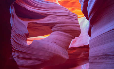 Famous Antelope canyon near Page, Arizonaの写真素材