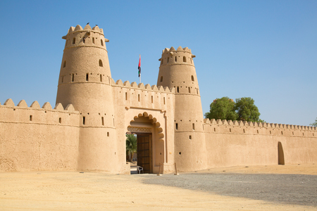 Famous Jahili fort in Al Ain oasis, United Arab Emiratesのeditorial素材