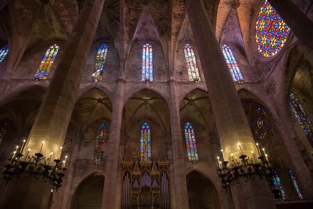 Main cathedral of the Palma de Mallorca city in Spainのeditorial素材