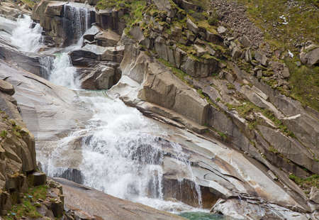 Reuss river in the swiss alps