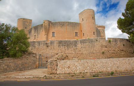 Famous "Castell de Bellver" in Palma de Mallorca, Spainのeditorial素材