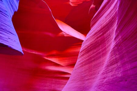Famous Antelope canyon near Page, Arizonaの写真素材