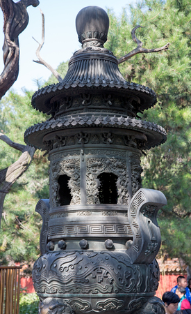 BEIJING, CHINA - OCTOBER 14, 2017: The Forbidden City (Palace museum), the Chinese imperial palace from the Ming dynasty to the end of the Qing dynasty (1420 to 1912).のeditorial素材