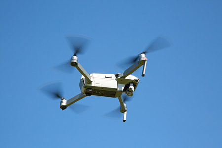 Drone in the blue sky