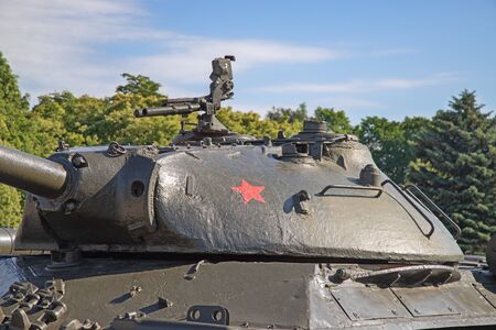 Soviet tank on the demonstration