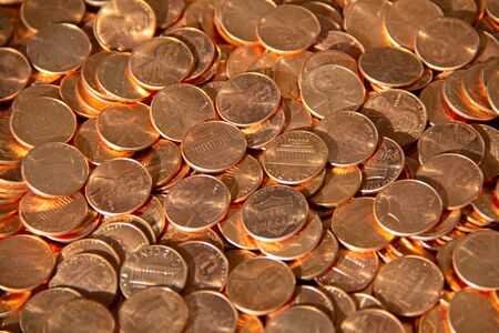 Huge pile of the US coins