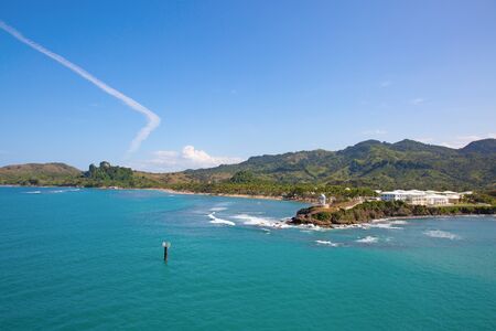 Amber Cove cruise terminal on Dominican Republicの写真素材