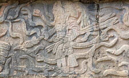 Ruins of the Chichen-Itza, Yucatan, Mexicoの写真素材