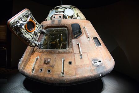 KENNEDY SPACE CENTER, FLORIDA, USA - DECEMBER 2, 2019: Saturn V / Apollo exhibition at the visitor complex of Kennedy Space Centerのeditorial素材