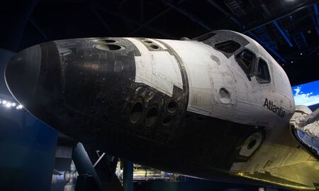 KENNEDY SPACE CENTER, FLORIDA, USA - DECEMBER 2, 2019: Space shuttle Atlantis exhibition at the visitor complex of Kennedy Space Centerのeditorial素材
