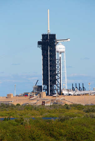 KENNEDY SPACE CENTER, FLORIDA, USA - DECEMBER 2, 2019: NASA Launch site LC-39A at Kennedy Space...