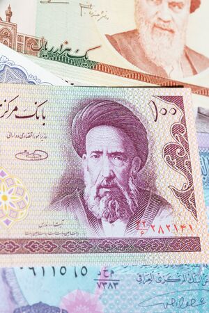 Variety of Middle East banknotesの写真素材