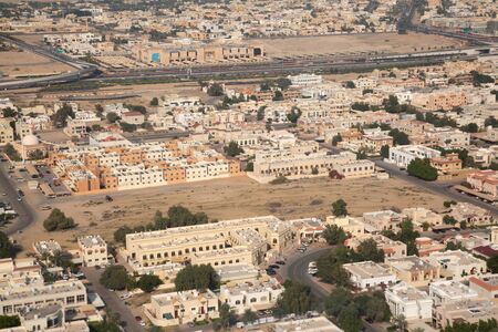 Aerial view of Dubai downtown. Dubai is biggest city of the United Arab Emiratesの写真素材