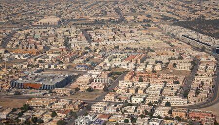 Aerial view of Dubai downtown. Dubai is biggest city of the United Arab Emiratesの写真素材