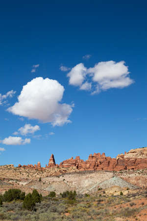 Landscapes of the Arches National park, Utah, USAの写真素材