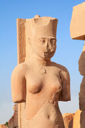 Karnak complex is a collection decayed temples, chapels, pylons, and other buildings near Luxor, in Egyptの写真素材