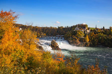 Rheinfall - the biggest waterfall in Europeのeditorial素材