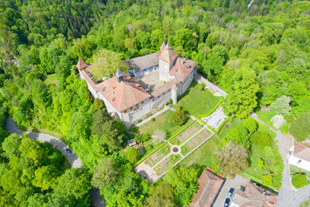Kyburg castle located between Zurich and Winterthur, Switzerlandのeditorial素材