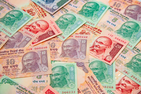 Collection of the Indian banknotesの写真素材