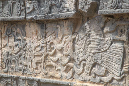 Ruins of the Chichen-Itza, Yucatan, Mexicoの写真素材