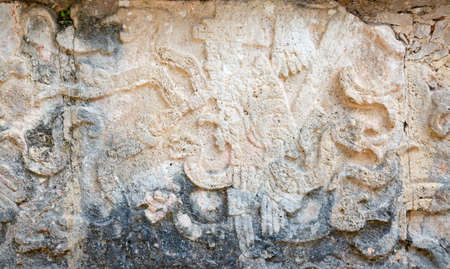 Ruins of the Chichen-Itza, Yucatan, Mexicoの写真素材