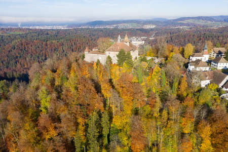 Kyburg castle located between Zurich and Winterthur, Switzerlandのeditorial素材