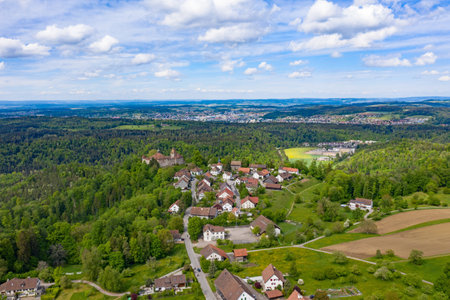 Kyburg castle located between Zurich and Winterthur, Switzerlandのeditorial素材