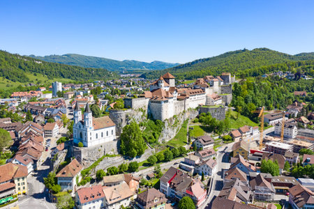 Aarburg castle near Zurich, Switzerlandのeditorial素材