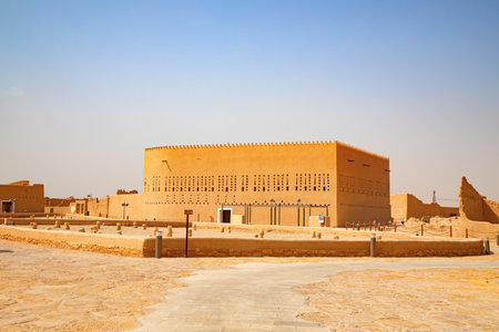 Ruins of Diriyah, old city near Riyadh, Saudi Arabiaの写真素材