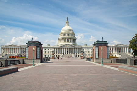 US Capitol in Washington DC (District of Columbia), United States of Americaの写真素材