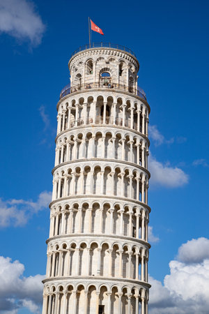 Leaning tower of Pisa, Italyの写真素材