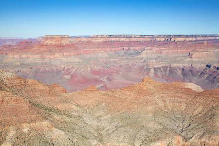 South Rim of the Grand Canyon. "Grand Canyon" National Park in Arizona, USAの写真素材